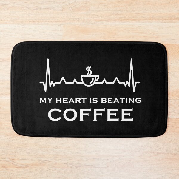 Item preview, Coffe heartbeat designed and sold by Catsloversdotme.