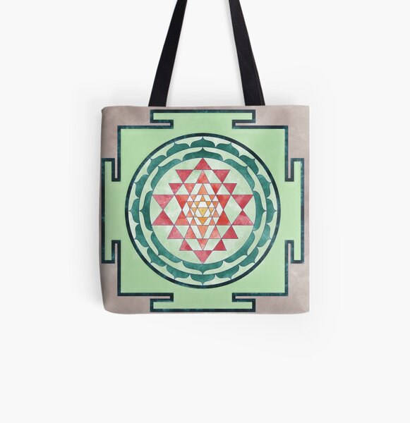 Sri Yantra 05 All Over Print Tote Bag