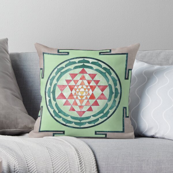 Sri Yantra 05 Throw Pillow