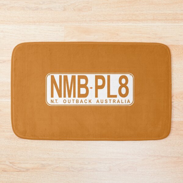 Item preview, NMB.PL8 NT Northern Territory "Number Plate" Number Plate T-Shirt  NMB.PL8 Custom Ochre Design White Background License Plate designed and sold by JohnnyMyass.