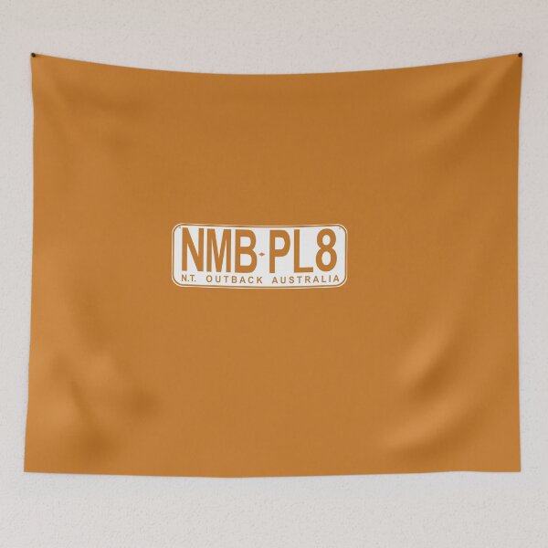 Item preview, NMB.PL8 NT Northern Territory "Number Plate" Number Plate T-Shirt  NMB.PL8 Custom Ochre Design White Background License Plate designed and sold by JohnnyMyass.