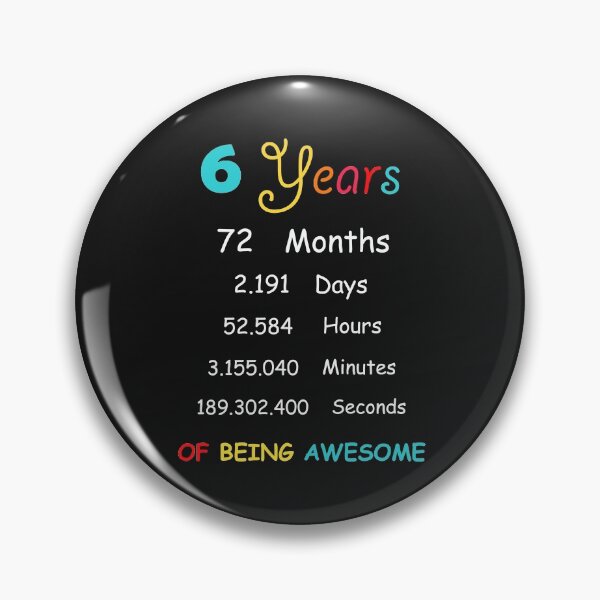 Item preview, 6 Years Old 6th Birthday Born in 2014 birthday gift designed and sold by BF-Designs.