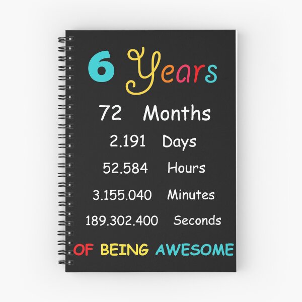 Item preview, 6 Years Old 6th Birthday Born in 2014 birthday gift designed and sold by BF-Designs.