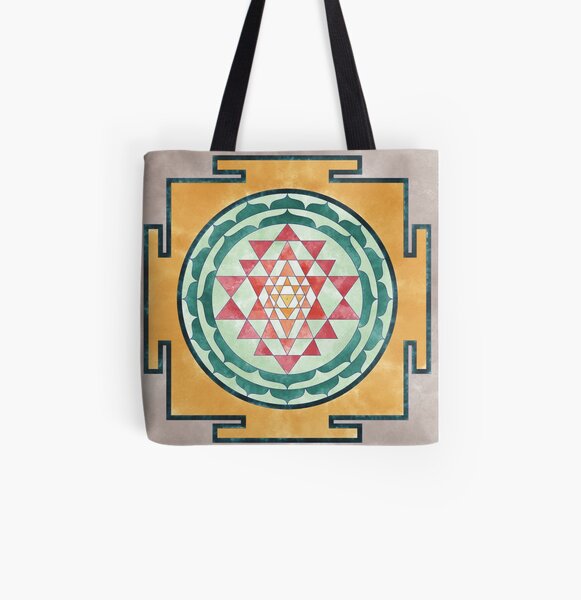 Sri Yantra 06 All Over Print Tote Bag
