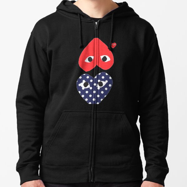 CDG PLAY copy Zipped Hoodie
