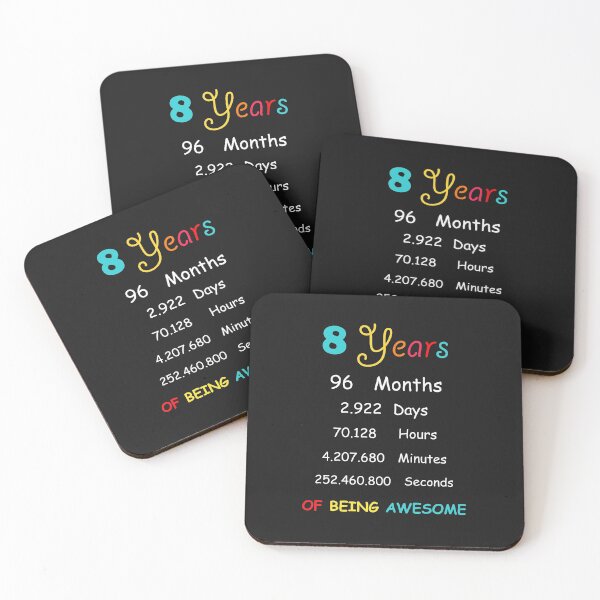Item preview,  8 Years Old 8th Birthday Born in 2012 birthday gift designed and sold by BF-Designs.