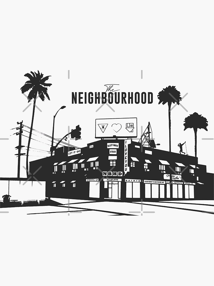 the neighbourhood neighborhood Sticker for Sale by Jacob Conner