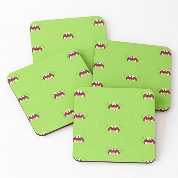 Item preview, Green Open Monster Mouth Frown Face 2 designed and sold by PupnkittyMania ⭐⭐⭐⭐⭐.