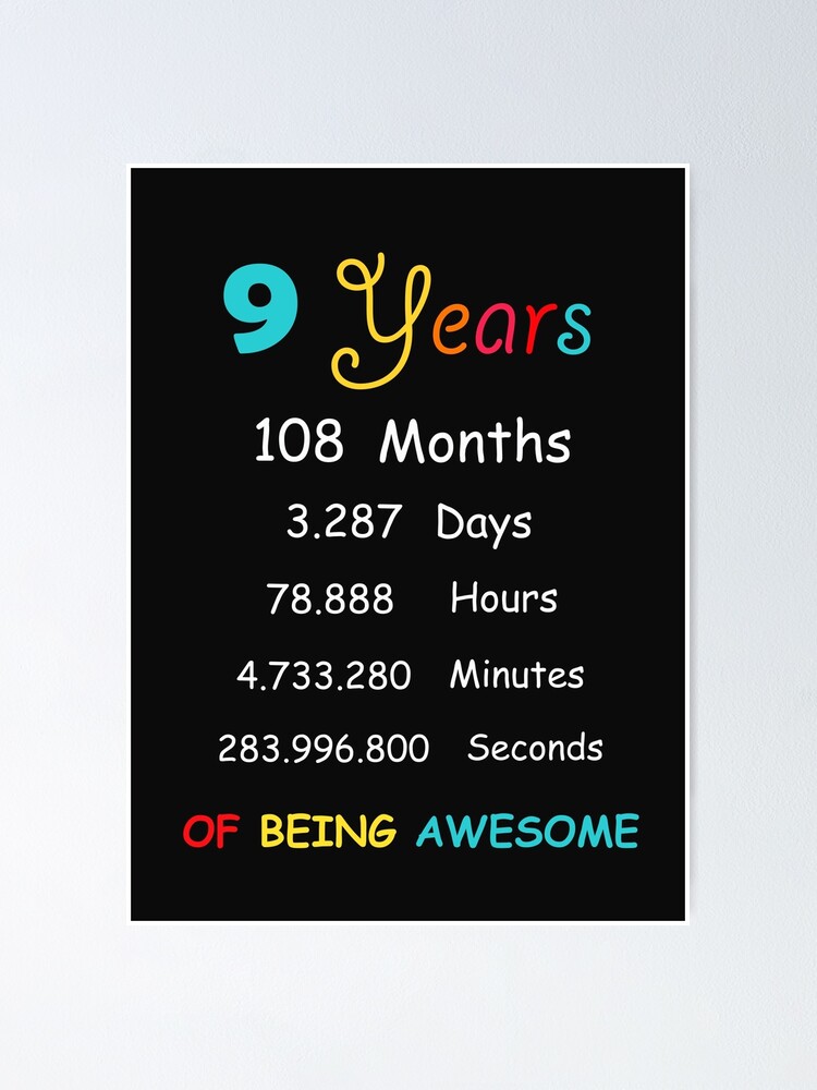 Years Old 9th Birthday Born in 2011 birthday gift