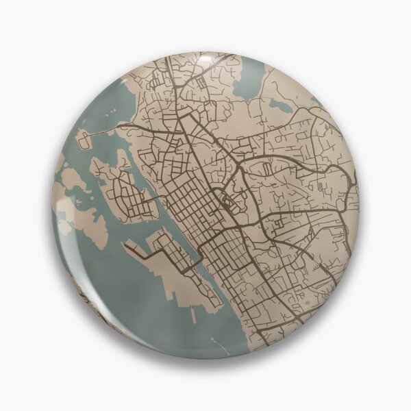 Item preview, Haugesund Sepia Map designed and sold by CPTVDesign.