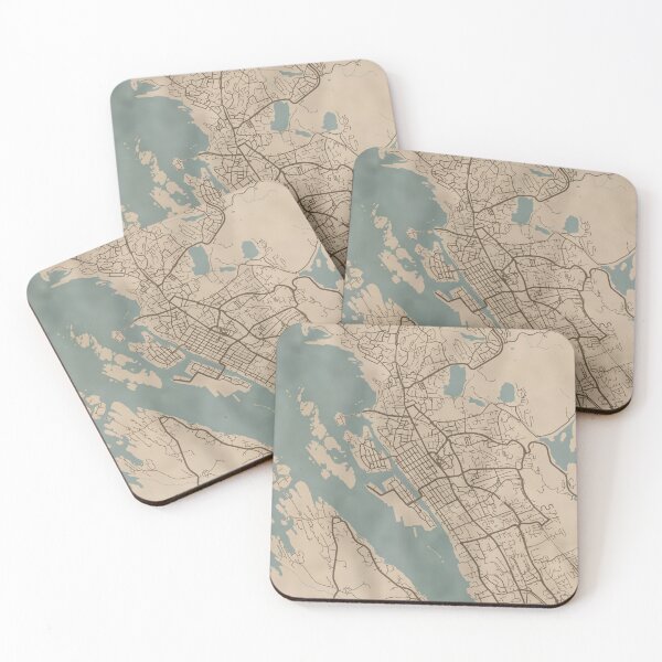 Item preview, Haugesund Sepia Map designed and sold by CPTVDesign.