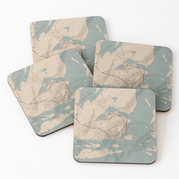 Item preview, Kragero Sepia Map designed and sold by CPTVDesign.