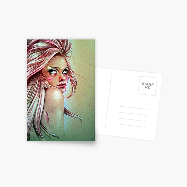 Candy Cane Postcard