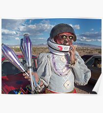 Astronaut Juggler Poster