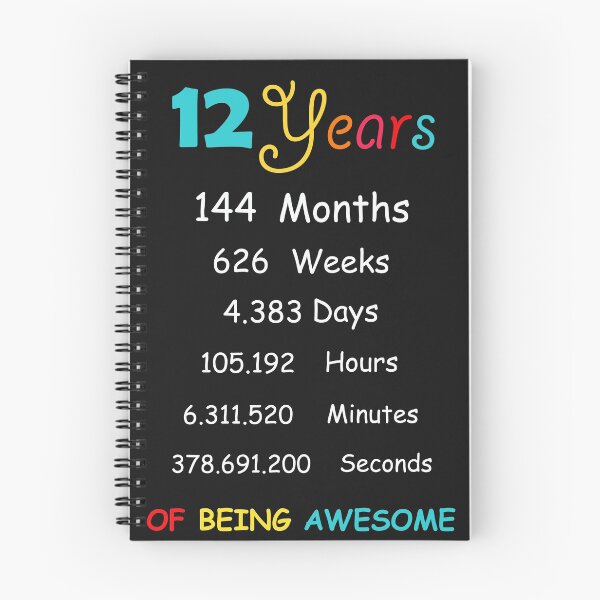 Item preview, 12 Years Old 12th Birthday Born in 2008 birthday gift designed and sold by BF-Designs.