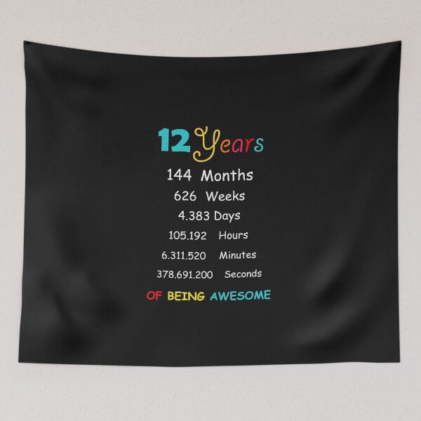 Item preview, 12 Years Old 12th Birthday Born in 2008 birthday gift designed and sold by BF-Designs.