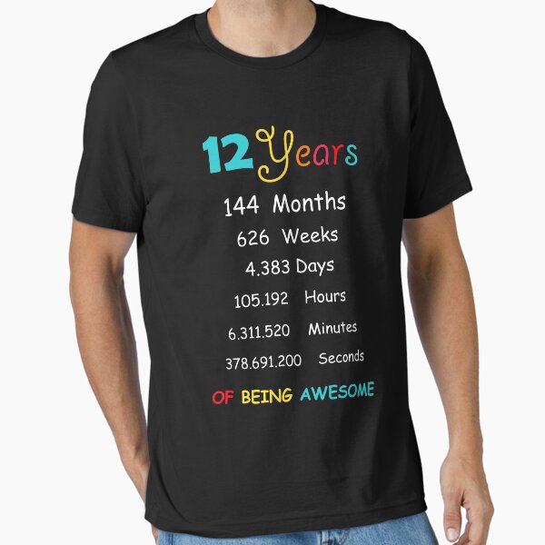Item preview, 12 Years Old 12th Birthday Born in 2008 birthday gift designed and sold by BF-Designs.