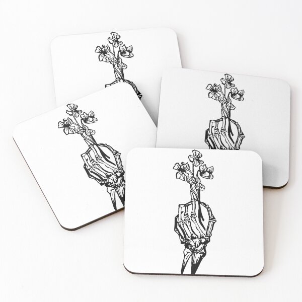 Item preview, Skeleton & Violets designed and sold by SquidInkPrintCo.