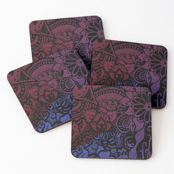 Item preview, Blue Purple and Red Psychedelic Design designed and sold by Si-aidra.