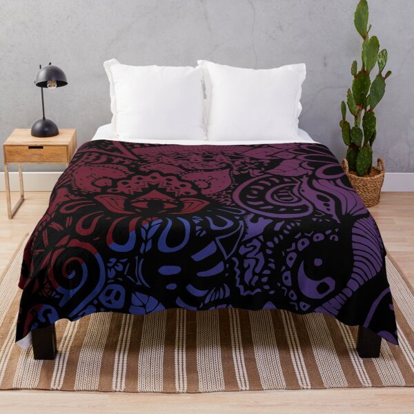Item preview, Blue Purple and Red Psychedelic Design designed and sold by Si-aidra.