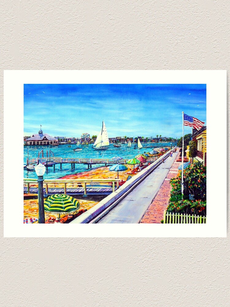 Balboa Island Newport Beach Ca. | Art Print Balboa Island Newport Beach Ca. | Art Print