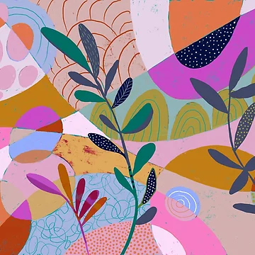 Artwork thumbnail, Pink Abstract by Janet Broxon