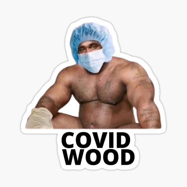 Covid Wood Sticker