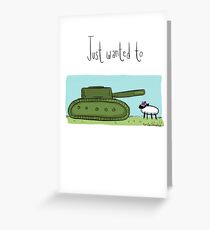 Tank ewe Greeting Card
