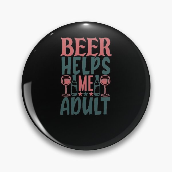 Item preview, Beer Helps Me Adult designed and sold by MoTeesMo.