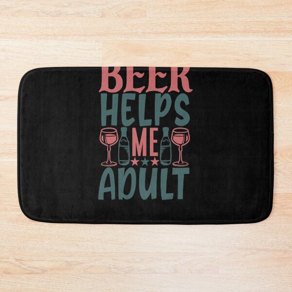 Item preview, Beer Helps Me Adult designed and sold by MoTeesMo.
