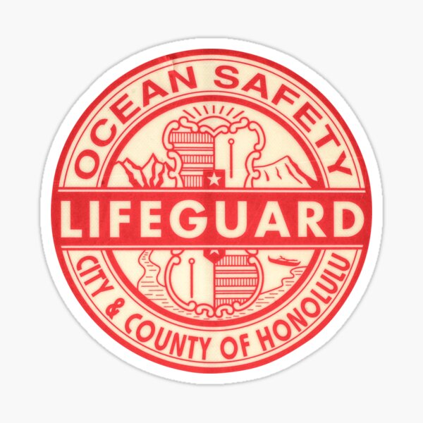 Hawaii Lifeguard Logo Sticker
