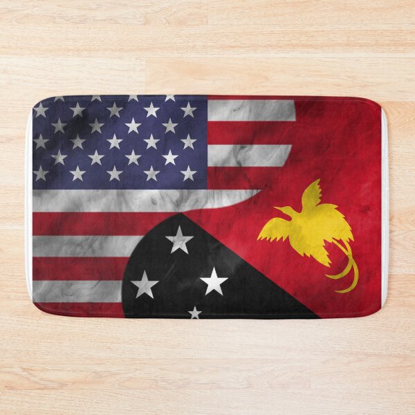 Item preview, USA and Papua New Guinea Dual Flag Yin Yang Combination designed and sold by ockshirts.