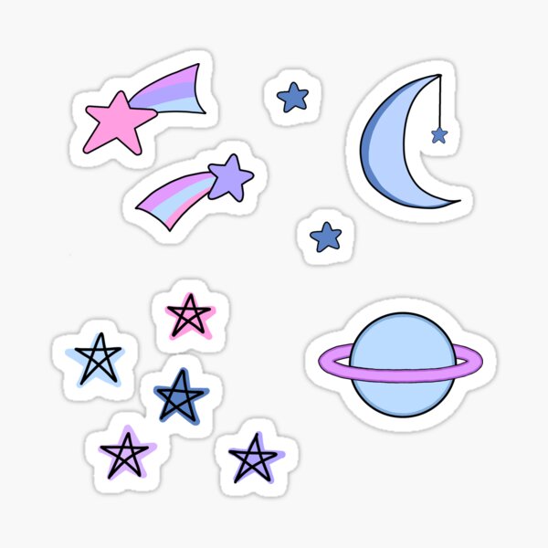 Item preview, Moon and Stars designed and sold by Enchanted Melody.