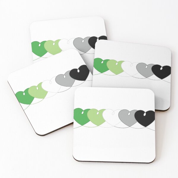 Aperçu de l'œuvre Aro Pride Hearts créée et vendue par TheCurioArtShop.