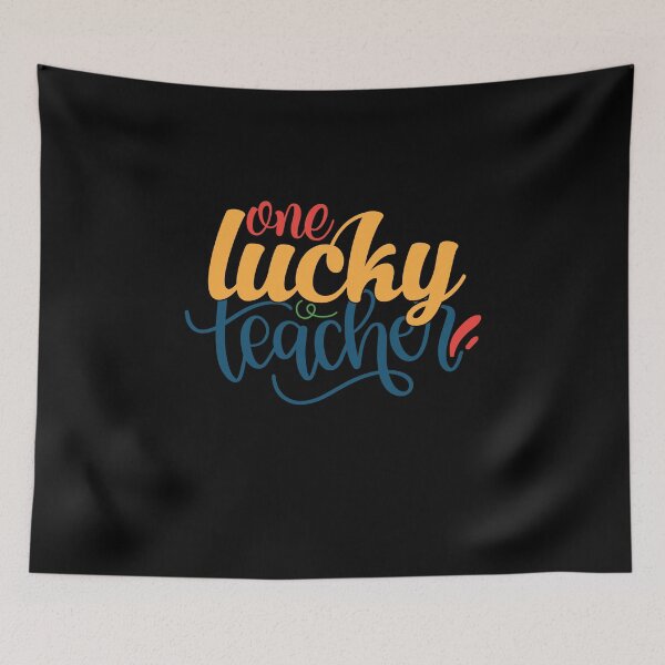 Item preview, One Lucky Teacher designed and sold by MoTeesMo.