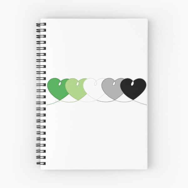 Aperçu de l'œuvre Aro Pride Hearts créée et vendue par TheCurioArtShop.