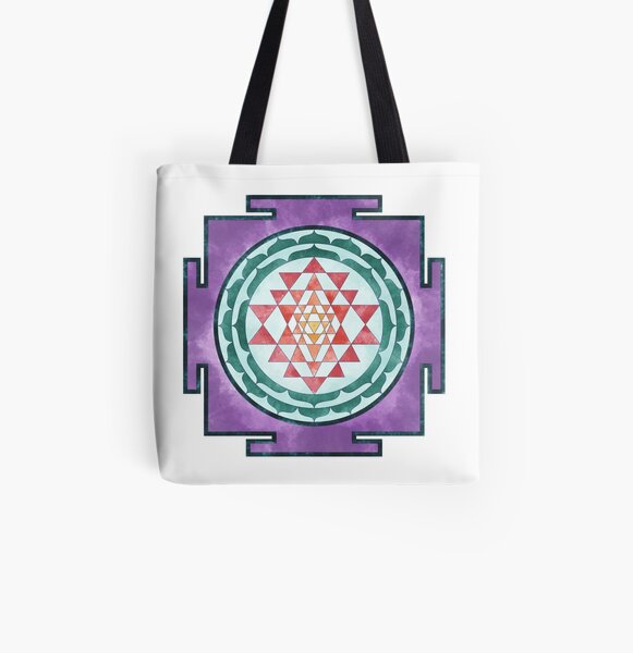 Sri Yantra 08 All Over Print Tote Bag
