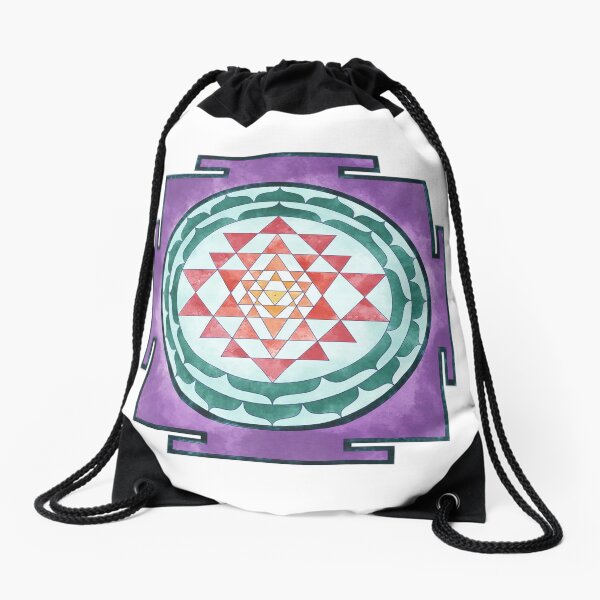 Sri Yantra 08 Drawstring Bag