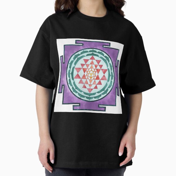 Sri Yantra 08 Oversized T-Shirt