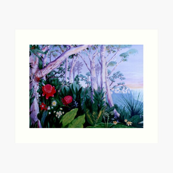 Item preview, Blue Mountains Mural designed and sold by ARTESPIRAL CREATIONS.