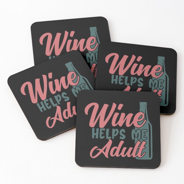 Item preview, Wine Helps Me Adult designed and sold by MoTeesMo.