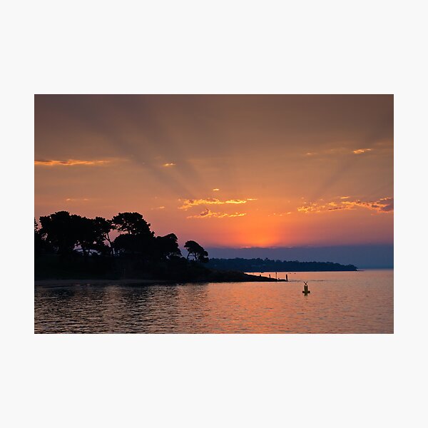 Sunset over Cowes Phillip Island Australia Photographic Print