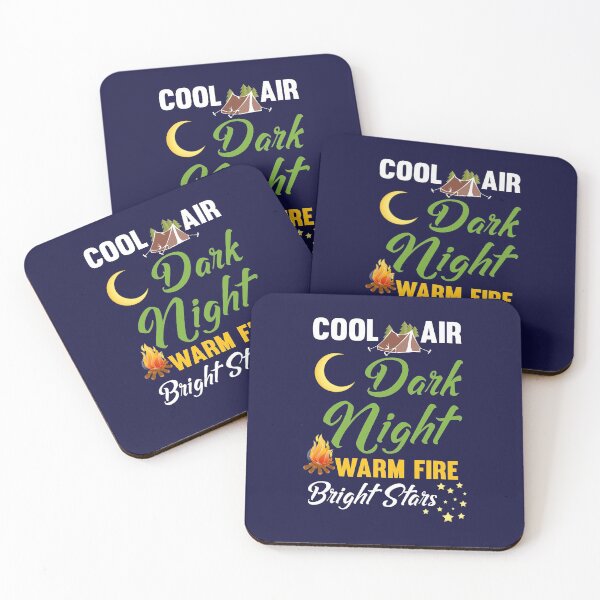 Item preview, Camping Cool Air Dark Night Warm Fire Bright Stars designed and sold by jaygo.