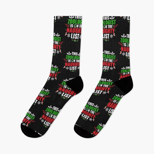 Item preview, This Zoologist is on the Naughty list Christmas Xmas designed and sold by losttribe.