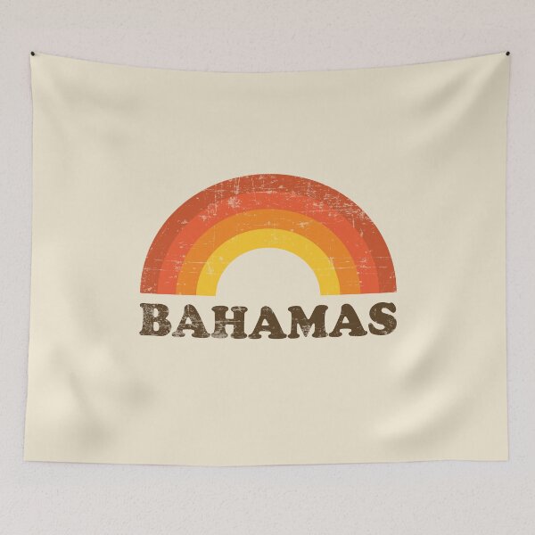 Item preview, Vintage Bahamas Vacation Souvenir Retro Rainbow designed and sold by Delightfully Cynical.