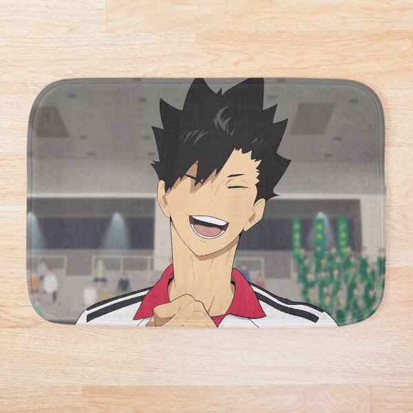 Cute Kuroo in white Bath Mat