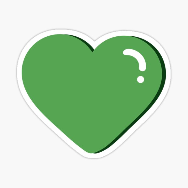 Item preview, Green heart emoji designed and sold by fahim96.