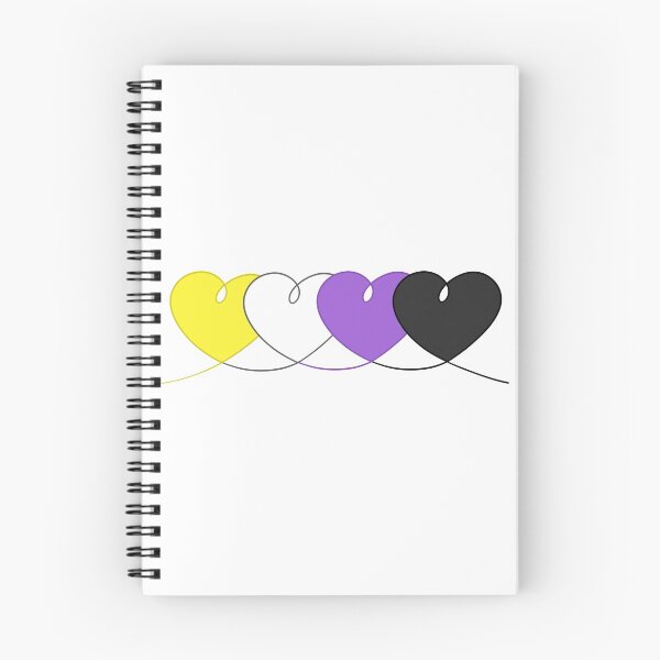 Item preview, Non binary Pride Hearts designed and sold by TheCurioArtShop.