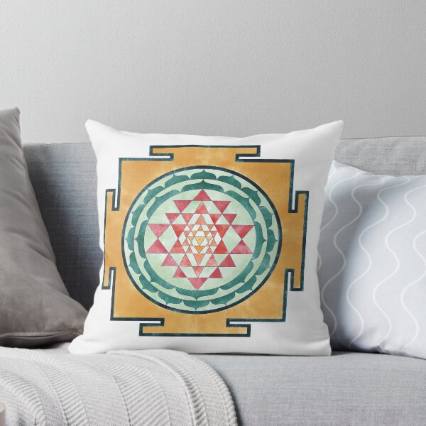 Sri Yantra 07 Throw Pillow