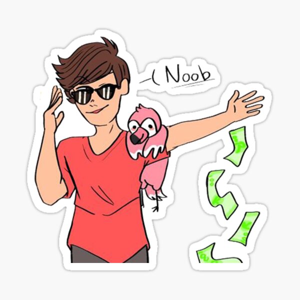 Albert Gamer Stickers Redbubble - flamingo and jake roblox corporation download